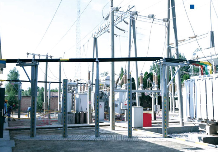 定西供電公司110KV新添變電站全絕緣屏蔽銅管母線改造工程.