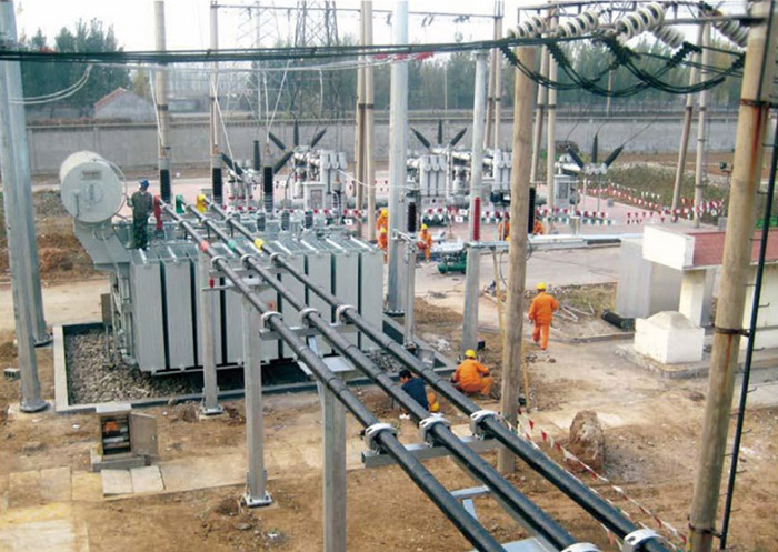 泰安供電公司110KV泉溝變電站全絕緣屏蔽銅管母線改造工程